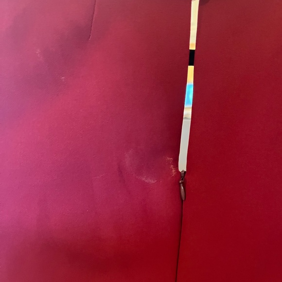 Milly Red Maroon Red Bell Sleeve Sheath Holiday Dress - Picture 2 of 4